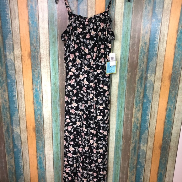 CeCe Floral Ruffled Wide Leg Jumpsuit - Picture 3 of 6